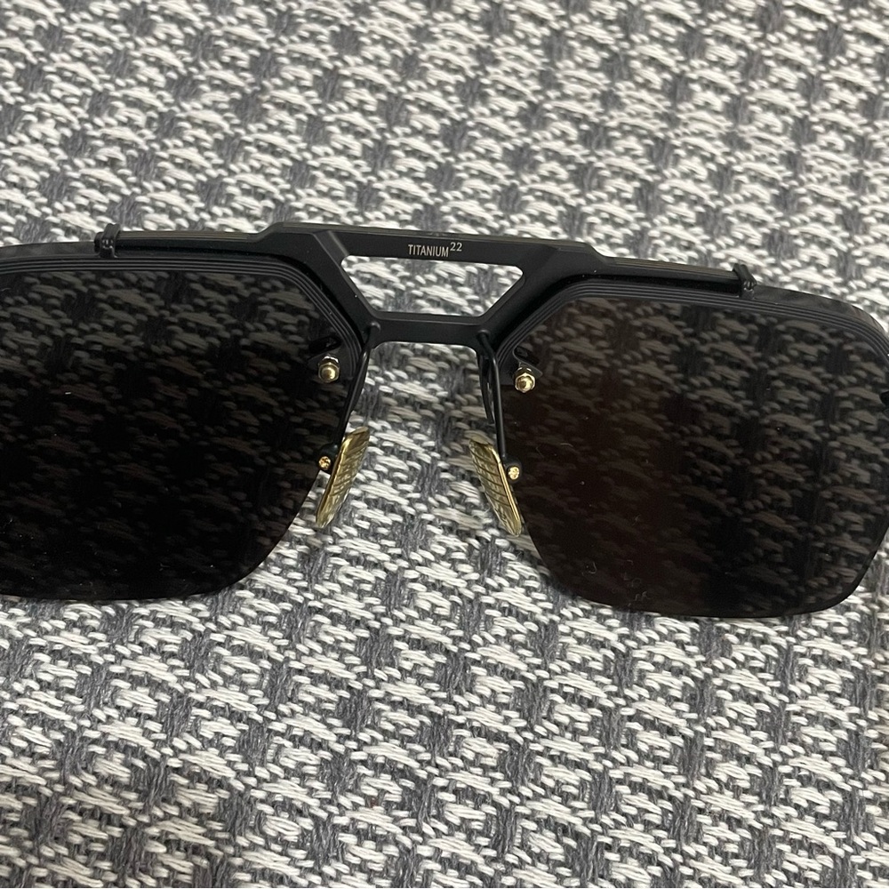 Jacques Marie Mage Men's Black Rectangular Sunglasses - Picture 8 of 15